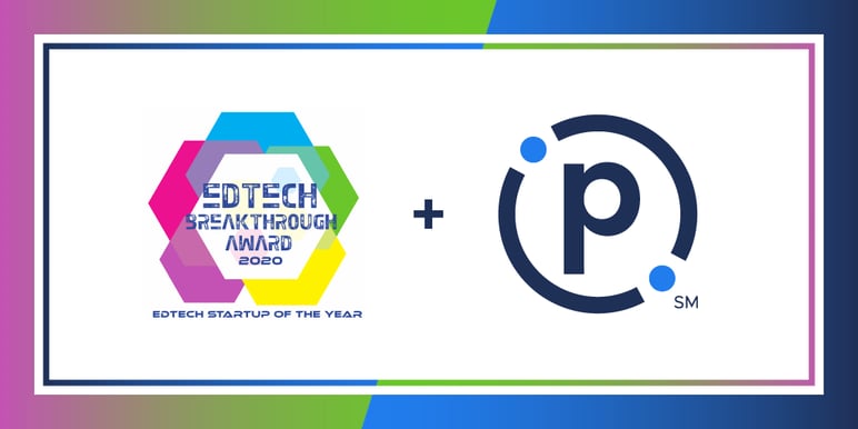Graphic with EdTech Breakthrough Awards logo and Participate logo