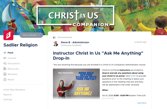 Image of the Christ in Us companion community